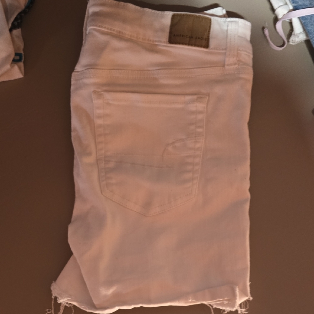 American Eagle Outfitters White Jean Shorts